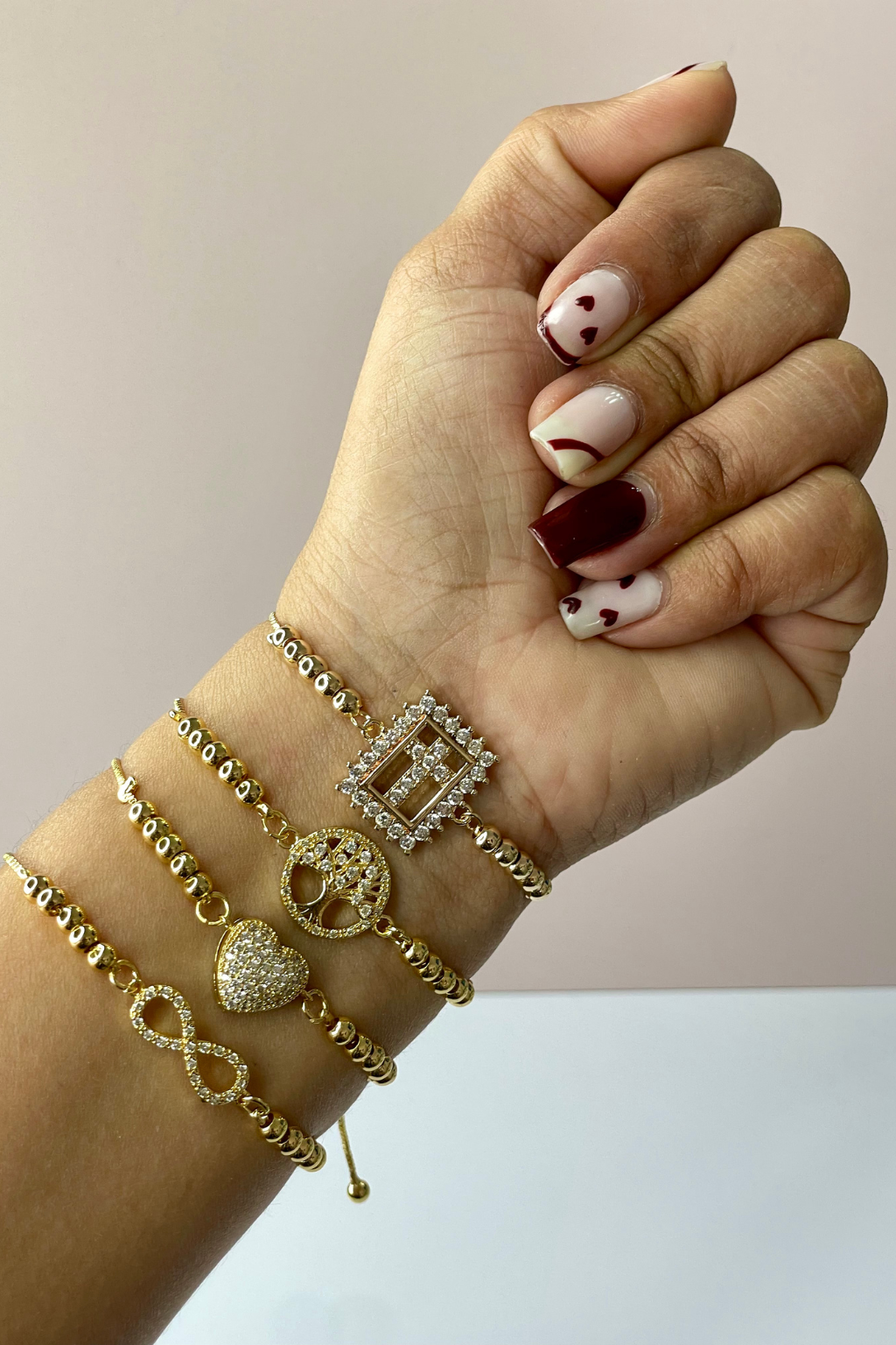 Pulsera corbatín diamantada