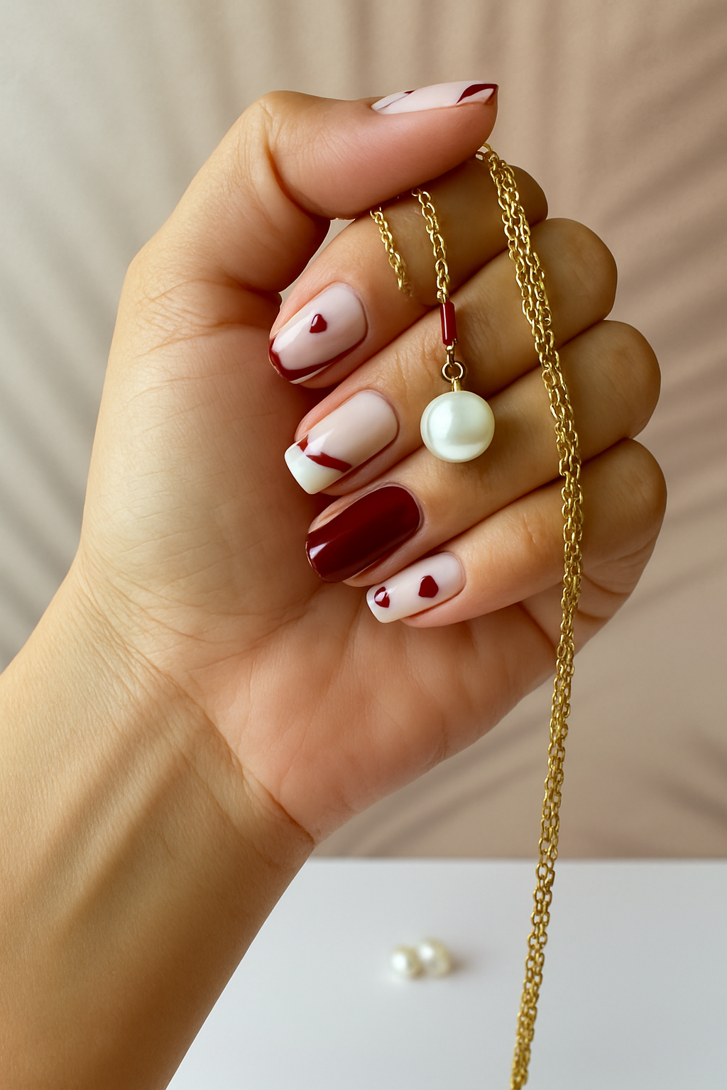 Set perla piedra colores