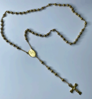 Camandula bolas medianas dorada