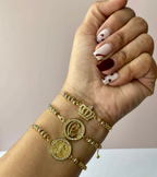 Pulsera corbatín diamantada