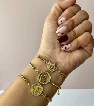 Pulsera corbatín diamantada